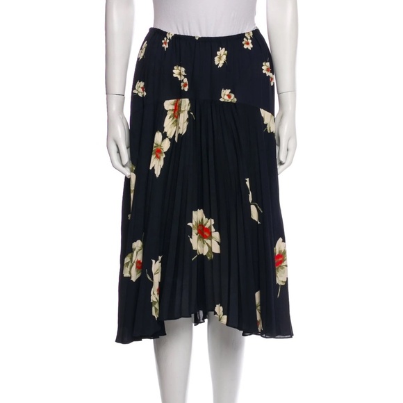 Vince Pleated Gardenia Skirt S - Picture 1 of 11